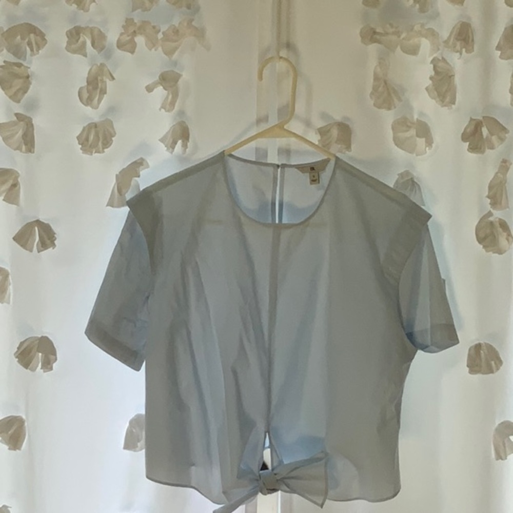 Banana Republic Blue Crop Top